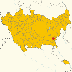 Map of Colturano (Metropolitan City of Milan, region Lombardy, Italy 2024)